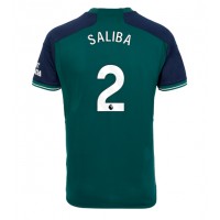 Arsenal William Saliba #2 Tretí futbalový dres 2023-24 Krátky Rukáv